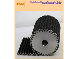 玻璃廠用高速的行列機用帶保護(hù)帽的無聲齒形鏈帶齒輪