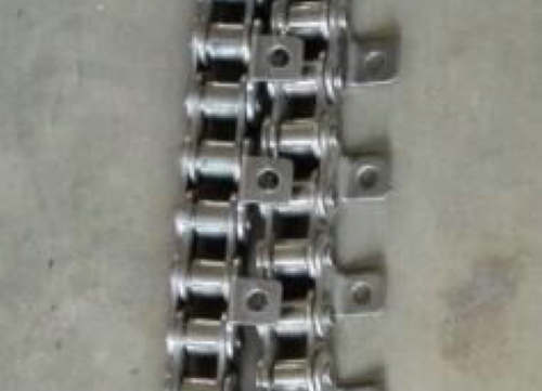 彎板鏈條 單側外片帶單孔彎板的鏈條